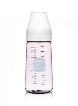 Biberon anticolici premium cu tetina m, bleu (260 ml)