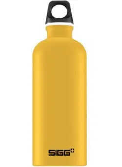 Bidon din aluminiu Traveller Mustard Touch, 0.6l