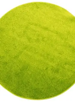 Covor monocrom rotund diametru 200 cm verde