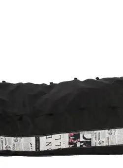 Fotoliu Pufrelax Yoga XL Teteron Black pretabil si la exterior umplut cu fulgi de burete memory mix