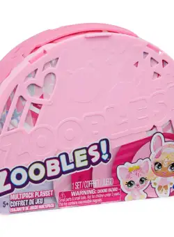 Gentuta cu doua animalute transformabile Zoobles Ball Z Girls