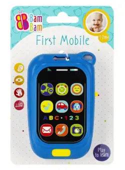 Jucarie bebelusi, BamBam, Primul meu telefon mobil cu sunete, Albastru