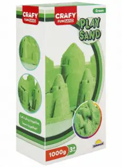Nisip pentru modelaj Fun Sand 1000 gr culoare Verde