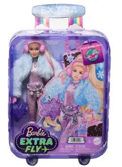 Papusa in tinuta de iarna Barbie, Extra Fly Snow Fashion, HPB16