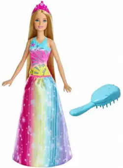 Papusa Mattel Barbie Dreamtopia Printesa cu perie