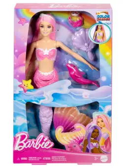 Papusa sirena, Barbie, Color Change, HRP97