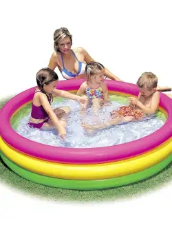 Piscina gonflabila copii Intex Rainbow design 290 litri 147 x 33 cm