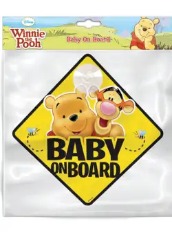 Semn de avertizare Baby on Board Winnie the Pooh Seven SV9625