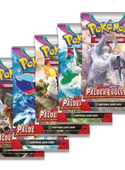 Set 10 cartonase de joc, Pokemon, Scarlet si Violet Paldea Evolved