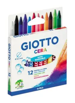 Set 12 de creioane colorate, Giotto Cera