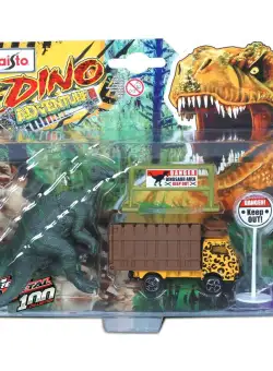 Set masinuta si figurina dinozaur Maisto, Dino Adventure, Maro