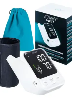 Tensiometru electronic de brat Vitammy Next 7 manseta 22-40 cm albnegru